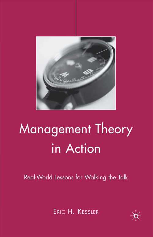 Book cover of Management Theory in Action
