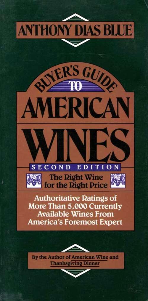 Book cover of Buyer's Guide to American Wines