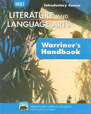 Book cover of Holt Traditions, Warriner's Handbook: Introductory Course