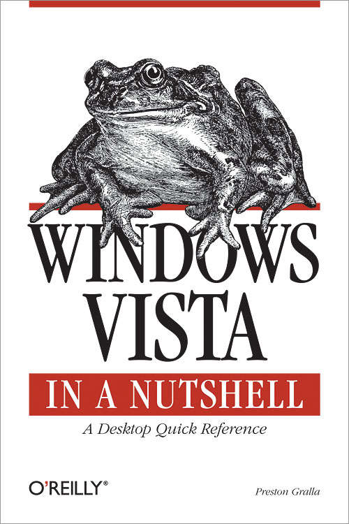 Book cover of Windows Vista in a Nutshell