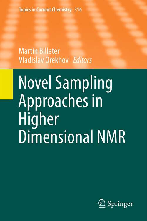 Book cover of Novel Sampling Approaches in Higher Dimensional NMR