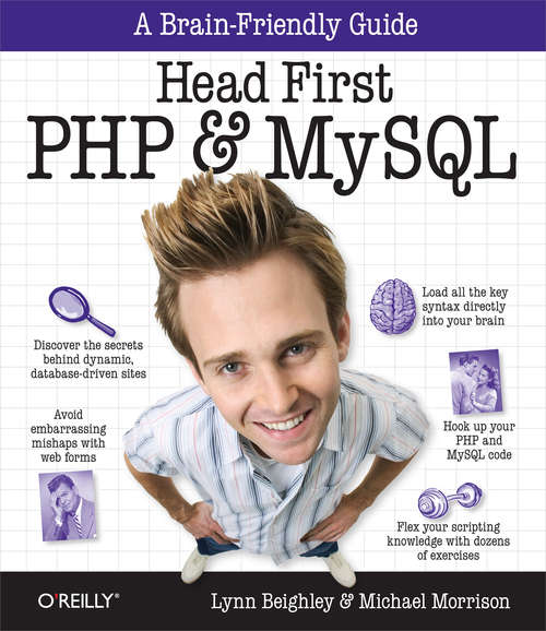 Book cover of Head First PHP & MySQL: A Brain-Friendly Guide (Head First)