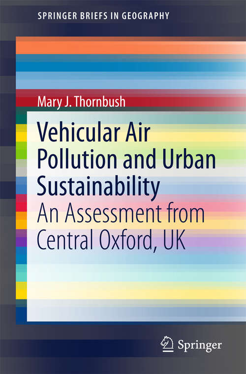 Book cover of Vehicular Air Pollution and Urban Sustainability