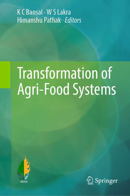 Book cover of Transformation of Agri-Food Systems (1st ed. 2023)
