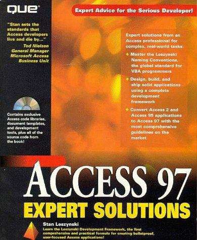 Book cover of Access 97 Expert Solutions
