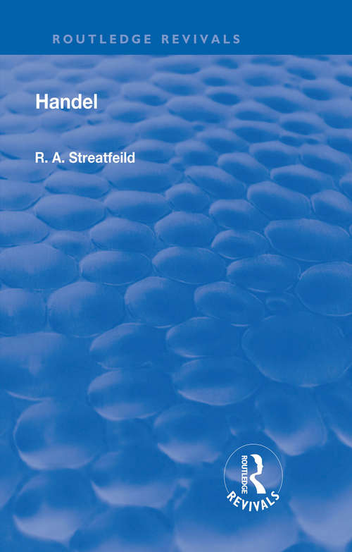 Revival: Handel (Routledge Revivals)