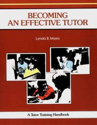 Book cover of Becoming an Effective Tutor
