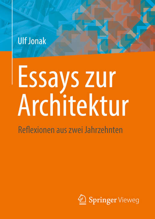 Book cover of Essays zur Architektur