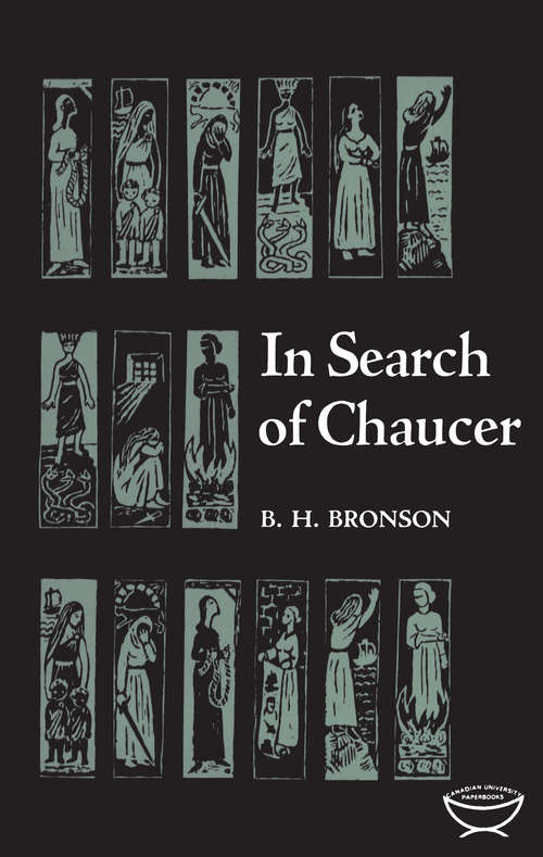 Book cover of In Search of Chaucer (The Alexander Lectures Series : 1958-59)