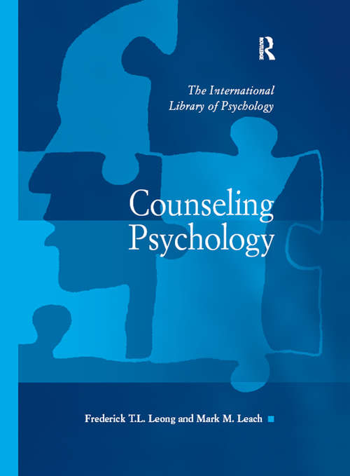 Counseling Psychology (The International Library of Psychology)