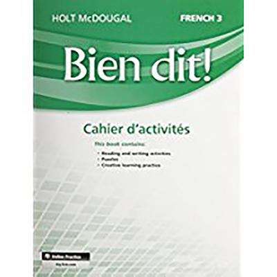 Book cover of Bien dit! 3, Cahier d'activités