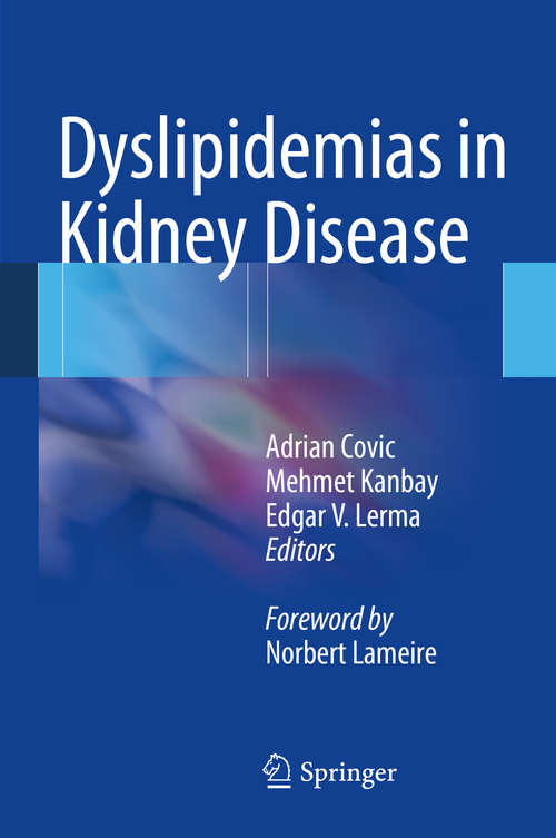 Book cover of Dyslipidemias in Kidney Disease
