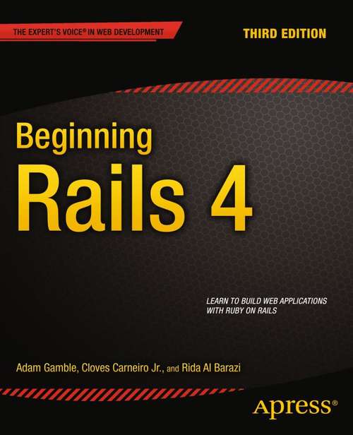 Book cover of Beginning Rails 4