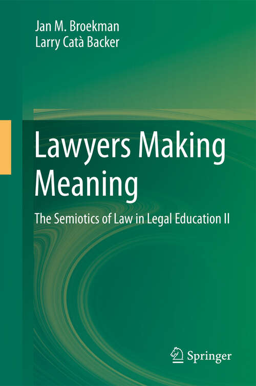 Book cover of Lawyers Making Meaning....