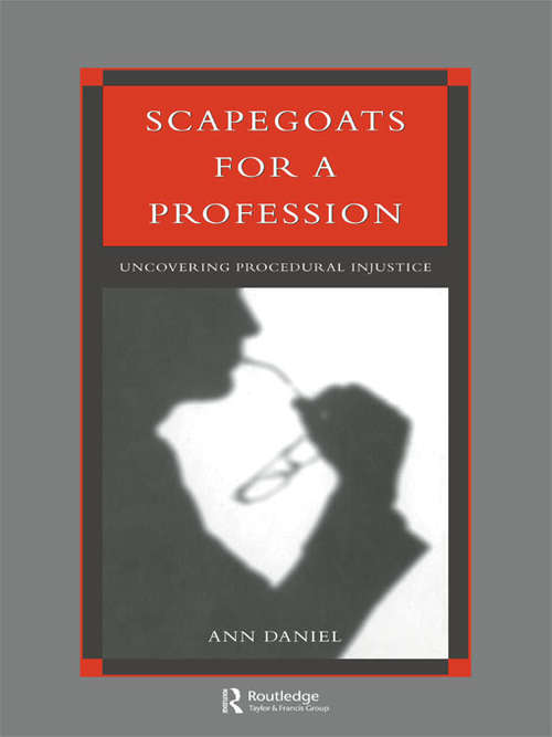 Book cover of Scapegoats for a Profession