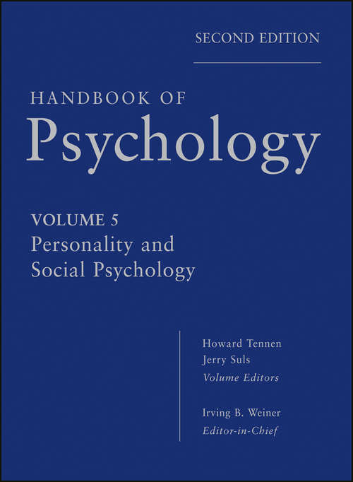 Book cover of Handbook of Psychology, Personality and Social Psychology