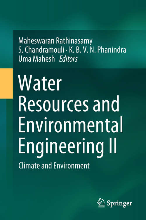 Water Resources and Environmental Engineering II: Climate And Environment