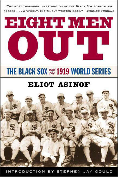 Book cover of Eight Men Out: The Black Sox and the 1919 World Series