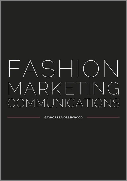 Book cover of Fashion Marketing Communications