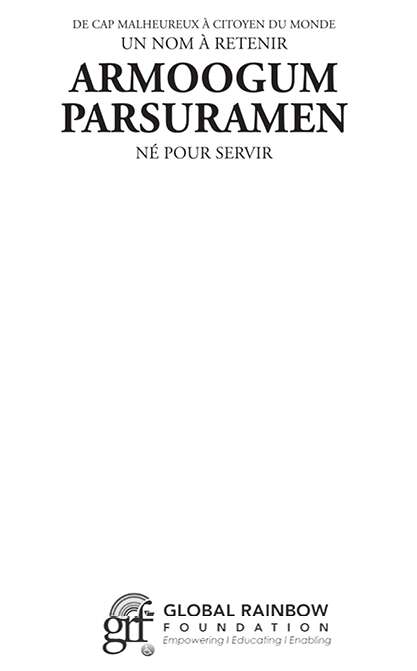 Book cover of Armoogum Parsuramen: De Cap Malheureux À Citoyen Du Monde