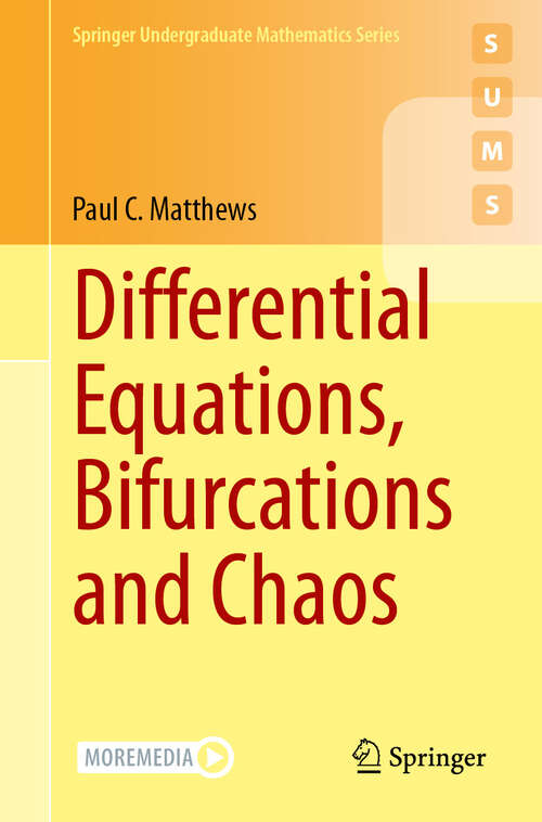 Book cover of Differential Equations, Bifurcations and Chaos (Springer Undergraduate Mathematics Series)