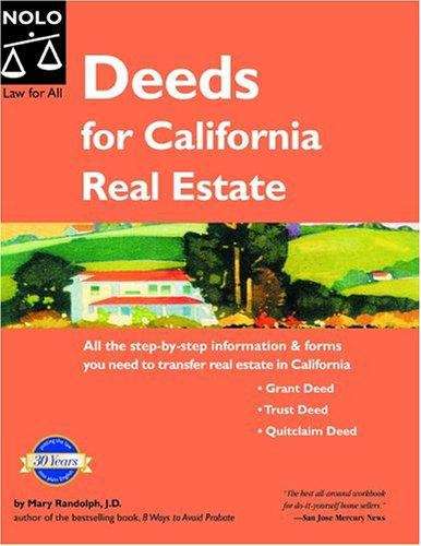 Book cover of Deeds for California Real Estate (6th edition)