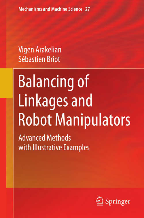 Book cover of Balancing of Linkages and Robot Manipulators