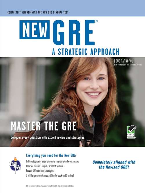 Book cover of GRE: A Strategic Approach with online diagnostic