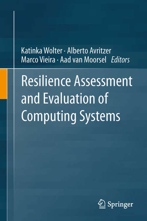 Book cover of Resilience Assessment and Evaluation of Computing Systems