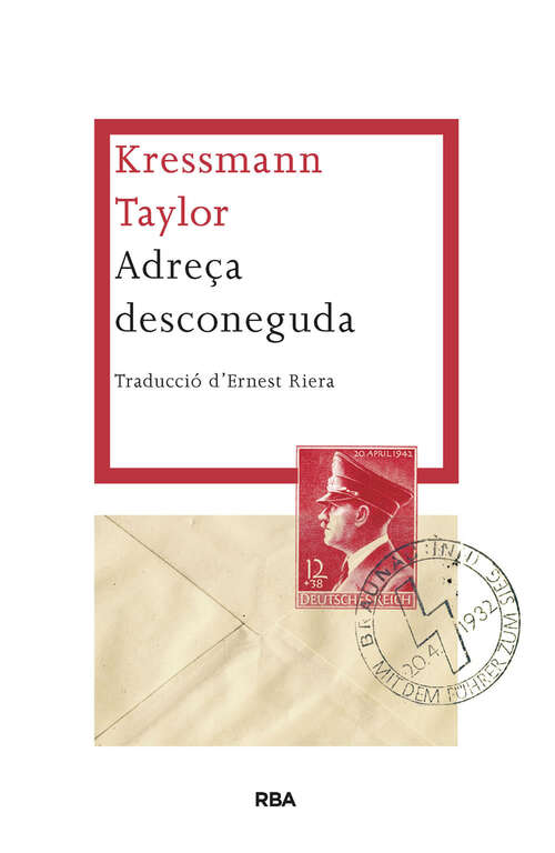 Book cover of Adreça desconeguda