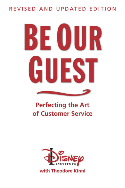 Book cover of Be Our Guest (A Disney Institute Book)