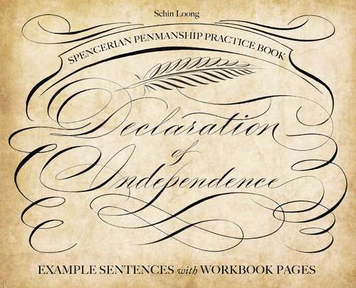 Book cover of Spencerian Penmanship Practice Book: Example Sentences with Workbook Pages