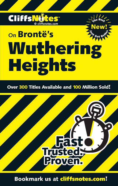 Book cover of CliffsNotes on Bronte's Wuthering Heights