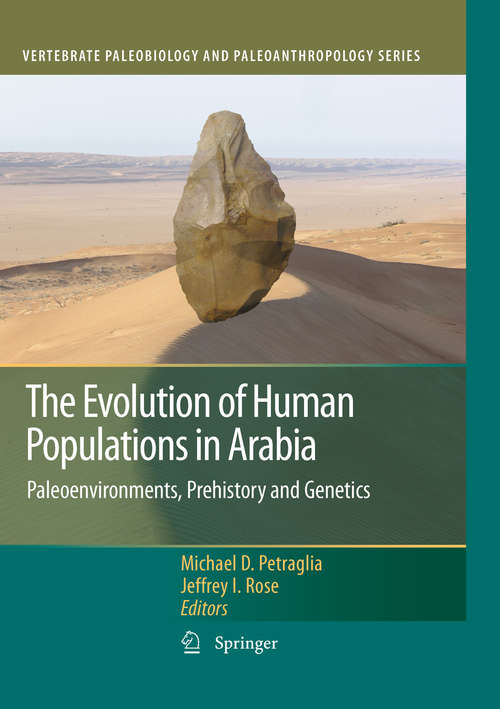 Book cover of The Evolution of Human Populations in Arabia