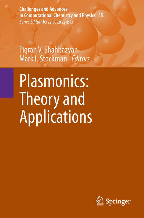 Book cover of Plasmonics: Theory and Applications