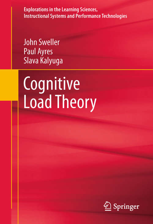 Book cover of Cognitive Load Theory