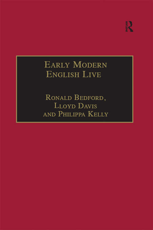 Early Modern English Lives: Autobiography and Self-Representation 1500–1660