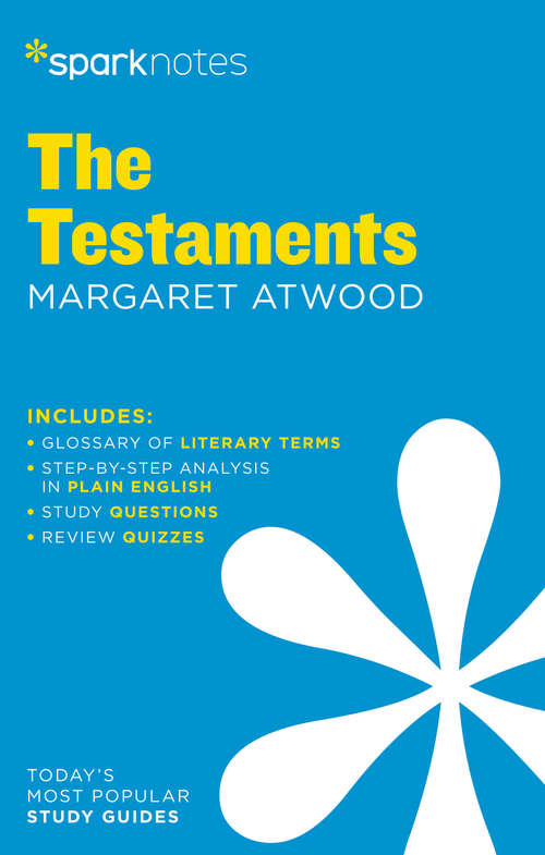 Book cover of The Testaments SparkNotes Literature Guide (SparkNotes Literature Guide Series)