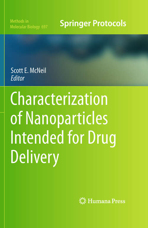 Book cover of Characterization of Nanoparticles Intended for Drug Delivery