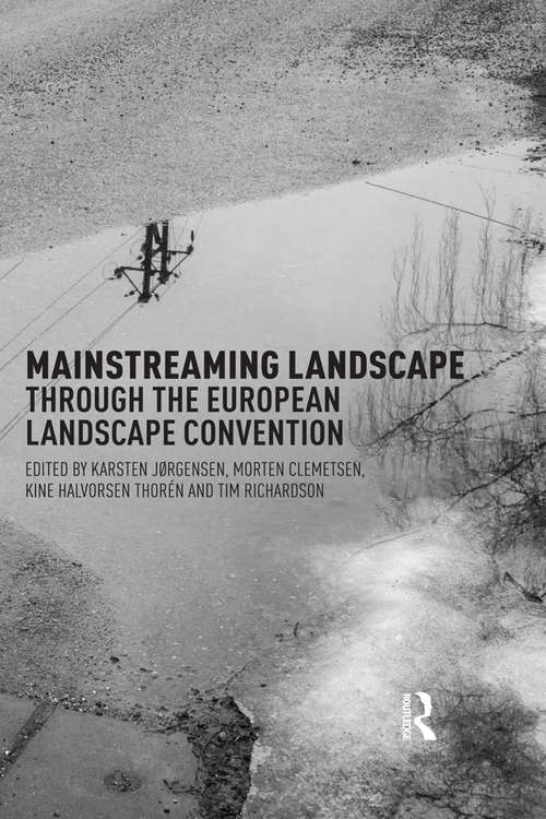 Book cover of Mainstreaming Landscape through the European Landscape Convention