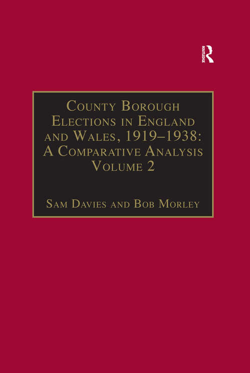 County Borough Elections in England and Wales, 1919–1938