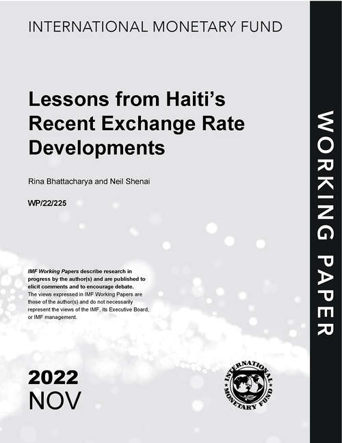Book cover of Lessons from Haiti’s Recent Exchange Rate Developments (Imf Working Papers)