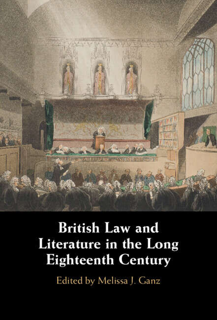 Book cover of British Law and Literature in the Long Eighteenth Century
