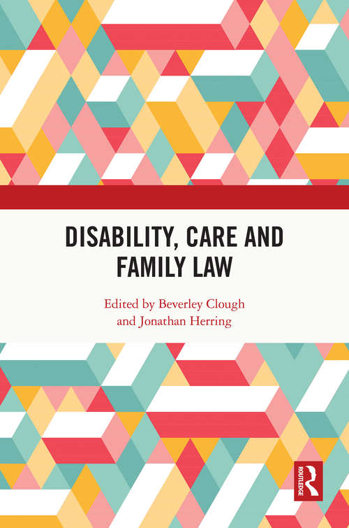 Book cover of Disability, Care and Family Law