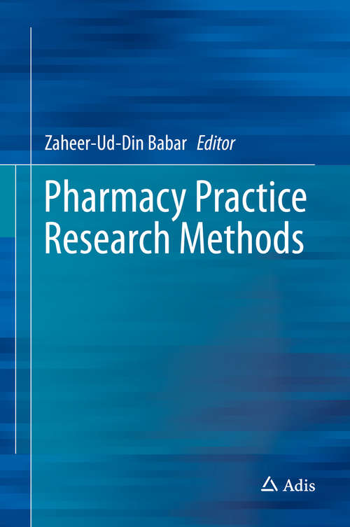 Book cover of Pharmacy Practice Research Methods