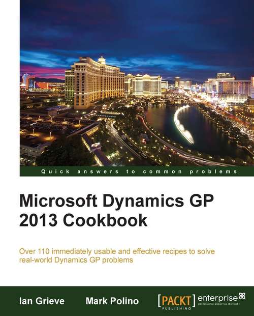 Book cover of Microsoft Dynamics GP 2013 Cookbook