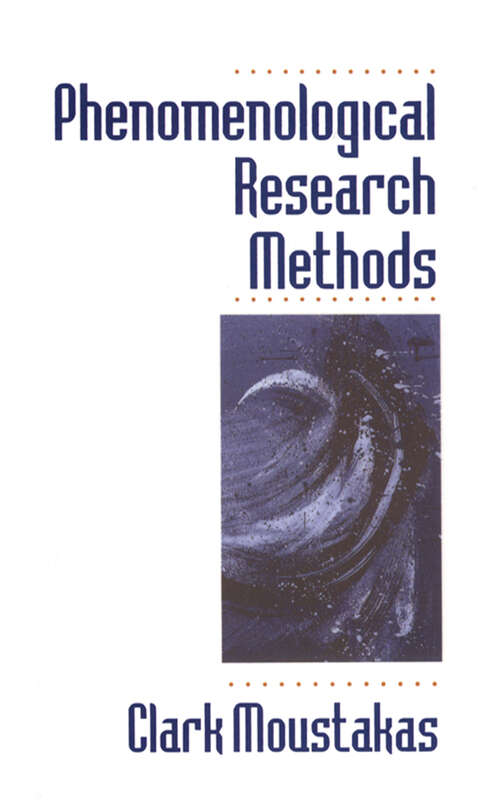 Book cover of Phenomenological Research Methods