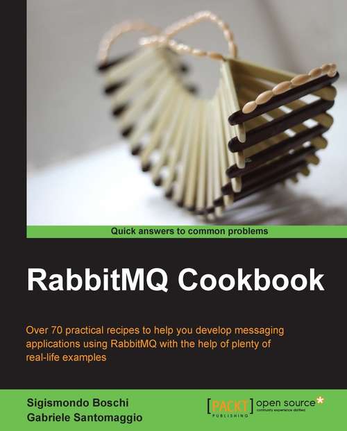 Book cover of RabbitMQ Cookbook