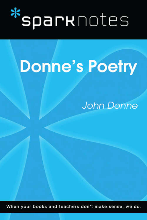 Book cover of Donne's Poetry (SparkNotes Literature Guide Series)