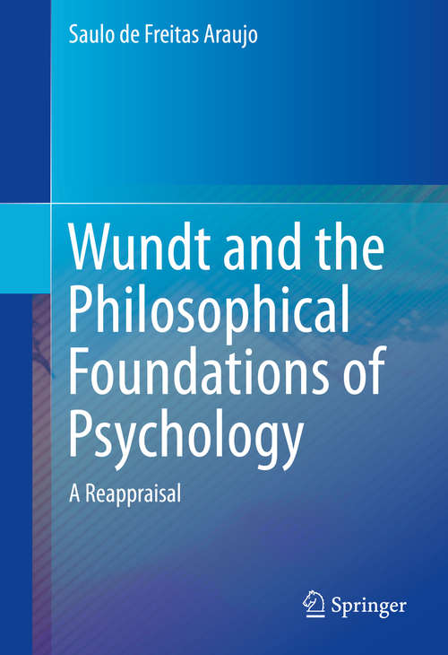 Book cover of Wundt and the Philosophical Foundations of Psychology